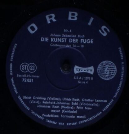 Orbis 72 037 - Johann Sebastian Bach - Die Kunst Der Fuge - Image 8