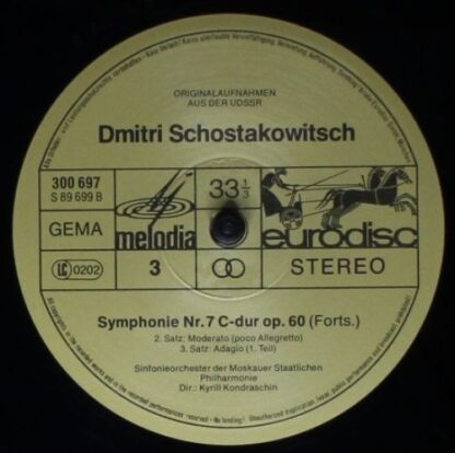 Ariola 300 699 - 435 - Dmitri Shostakovich, Kiril Kondrashin, Mo - Image 6