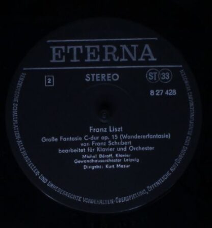 Eterna 8 27 428 - Franz Liszt, Michel Béroff, Gewandhausorcheste - Image 4