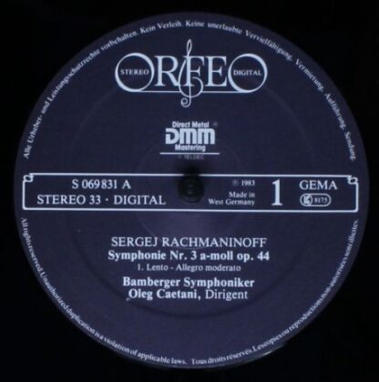 Orfeo (2) S 069831 A - Sergei Vasilyevich Rachmaninoff, Bamberge - Image 3