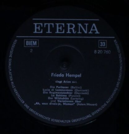 Eterna 8 20 760 - Frieda Hempel - Frieda Hempel - Sopran - Image 4