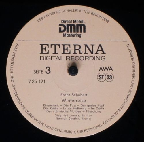 Eterna 7 25 190-191 - Franz Schubert, Siegfried Lorenz, Norman S - Image 7