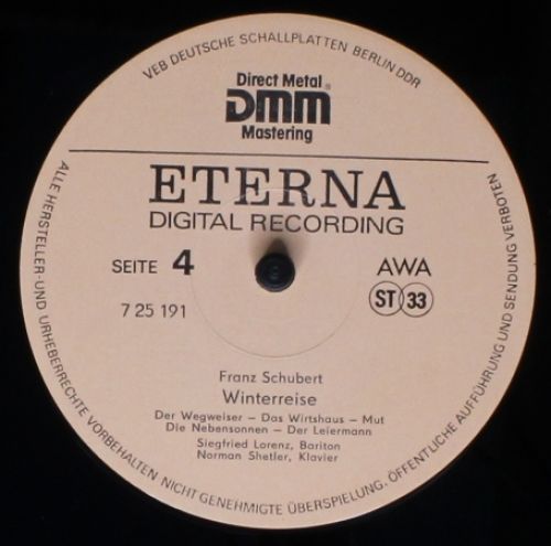 Eterna 7 25 190-191 - Franz Schubert, Siegfried Lorenz, Norman S - Image 8