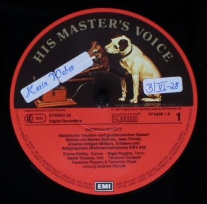 His Master's Voice Digital 27 0428 1 - Heinrich Schütz, Michael - Image 4