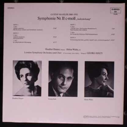 DECCA 6.48033 DX - Gustav Mahler, Georg Solti, Heather Harper, H - Image 4