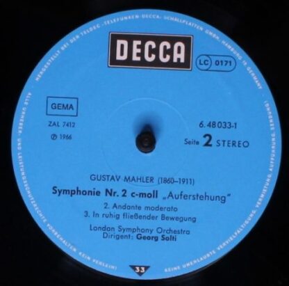 DECCA 6.48033 DX - Gustav Mahler, Georg Solti, Heather Harper, H - Image 6