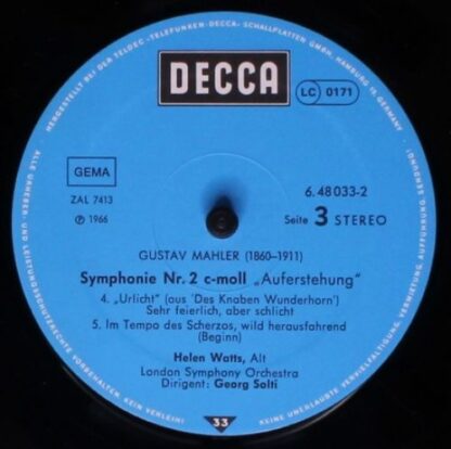DECCA 6.48033 DX - Gustav Mahler, Georg Solti, Heather Harper, H - Image 7