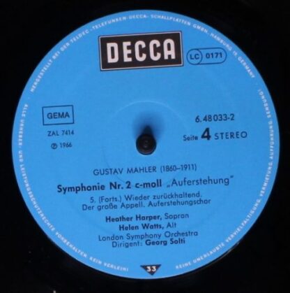 DECCA 6.48033 DX - Gustav Mahler, Georg Solti, Heather Harper, H - Image 8