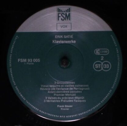 FSM Vox FSM 93 005 - Erik Satie, Frank Glazer - Sämtliche Klavie - Image 4