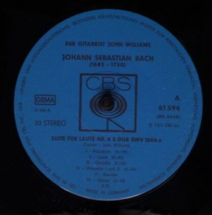 CBS 61 594 - John Williams (7) - Der Gitarrist John Williams - Image 3