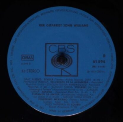 CBS 61 594 - John Williams (7) - Der Gitarrist John Williams - Image 4
