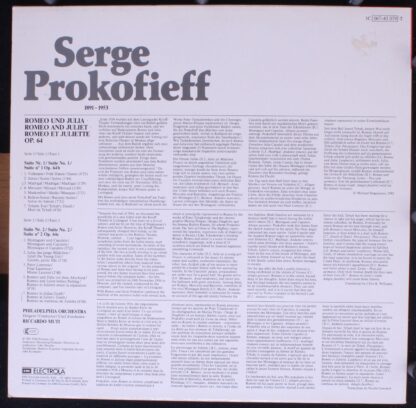 His Master's Voice Digital 1C 067-43 079 T - Sergei Prokofiev, R - Image 2
