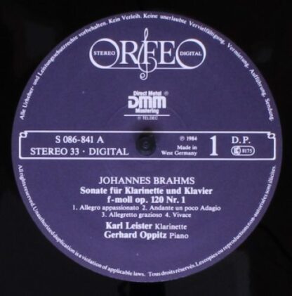 Orfeo (2) S 086 841 A - Johannes Brahms, Karl Leister, Gerhard O - Image 3