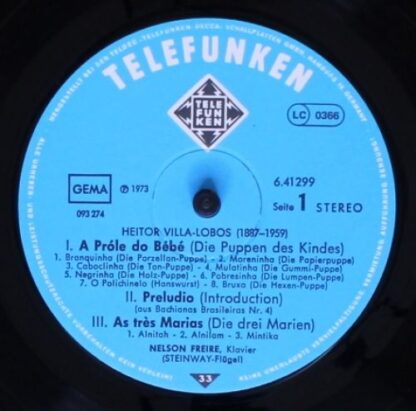 Telefunken SAT 22547 - Heitor Villa-Lobos, Nelson Freire - Klavi - Image 4