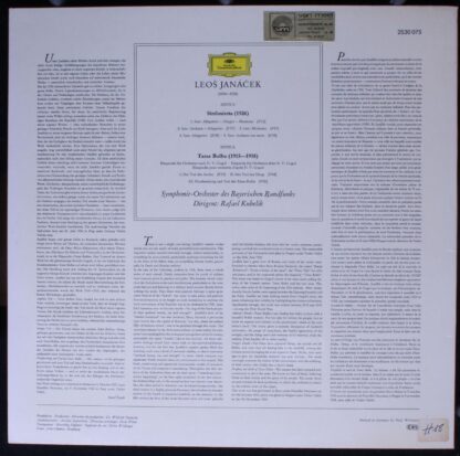 Deutsche Grammophon 2530075 - Leoš Janáček, Symphonie-Orchester - Image 2
