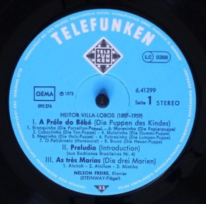 Telefunken SAT 22547 - Heitor Villa-Lobos, Nelson Freire - Klavi - Image 4