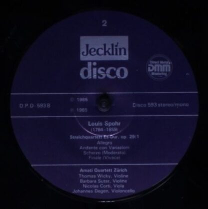 Jecklin-Disco 593 - Louis Spohr, Amati Quartet - Streichquartett - Image 4