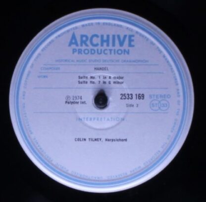 Archiv Produktion 2533 169 - Georg Friedrich Händel, Colin Tilne - Image 4