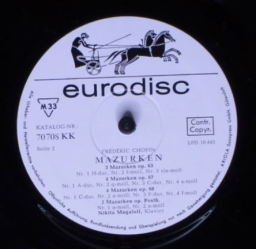 Eurodisc 70 708 KK - Frédéric Chopin, Nikita Magaloff - Mazurken - Image 4