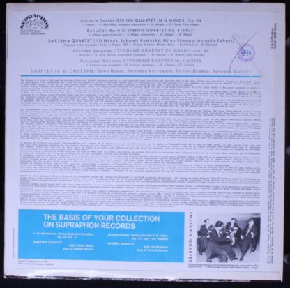 Supraphon SUA ST 50529 - Antonín Dvořák, Bohuslav Martinů, Smeta - Image 2