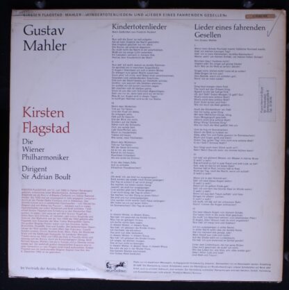 Eurodisc 70 365 KK - Gustav Mahler, Kirsten Flagstad, Wiener Phi - Image 2