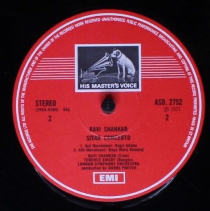 His Master's Voice ASD. 2752 - Ravi Shankar, André Previn, Londo - Image 4