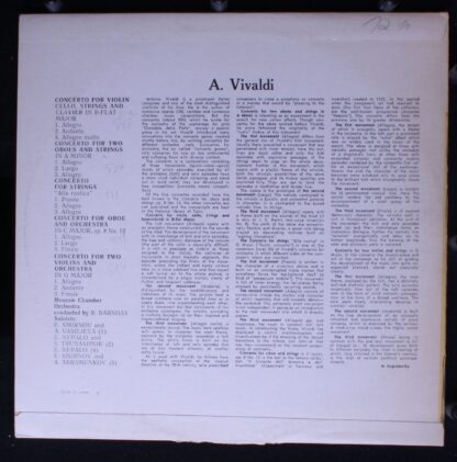 Д 013557-58(a) - Moscow Chamber Orchestra, Antonio Vivaldi - Co - Image 2