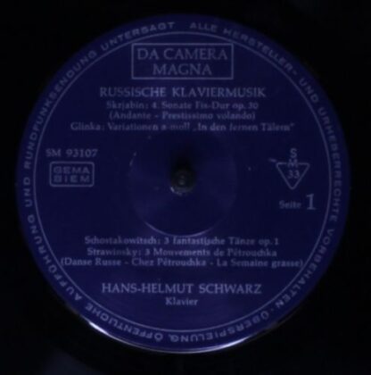 Da Camera SM 107 - Hans-Helmut Schwarz, Edith Henrici - Russisch - Image 3