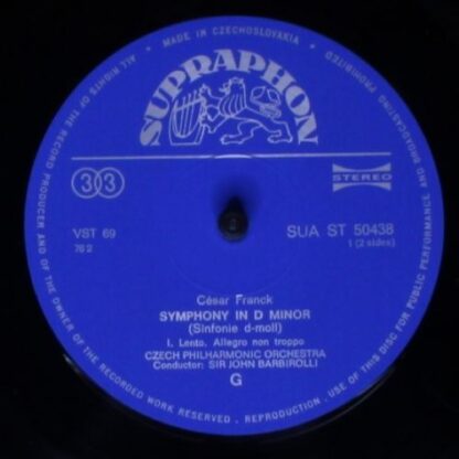 Supraphon SUA ST 50438 - César Franck, Sir John Barbirolli, The - Image 3