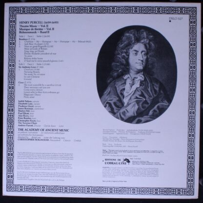 L'Oiseau-Lyre DSLO 527 - Henry Purcell, The Academy Of Ancient M - Image 2