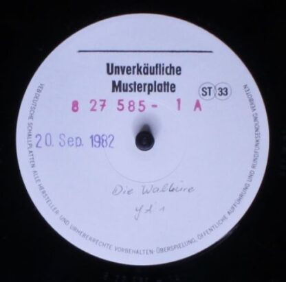 Eterna 8 27 585- 1A / 2A - Richard Wagner, Staatskapelle Dresden