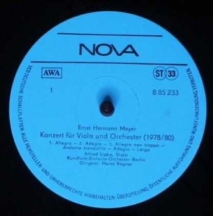 Nova 8 85 233 - Ernst Hermann Meyer - Violakonzert / Kontraste, - Image 3