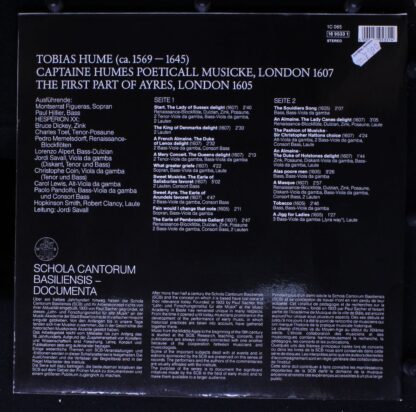 Deutsche Harmonia Mundi 1C 065 16 9533 1 - Tobias Hume, Montserr - Image 4