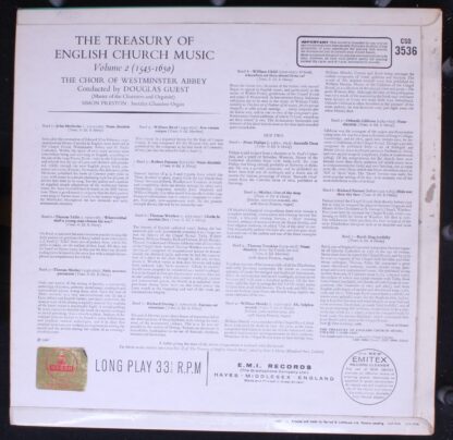 Odeon PCSD. 3536 - The Choir Of Westminster Abbey, Douglas Guest - Image 2