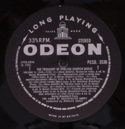 Odeon PCSD. 3536 - The Choir Of Westminster Abbey, Douglas Guest - Image 3