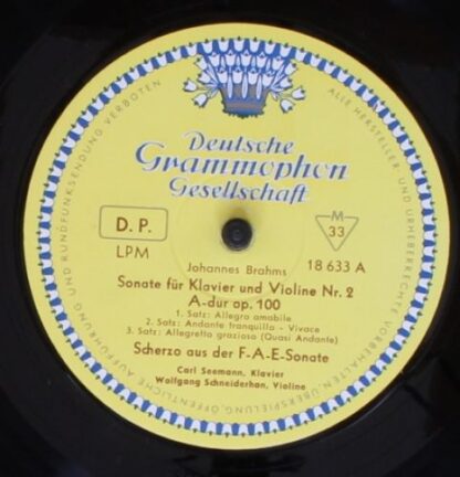 Deutsche Grammophon LPM 18633 - Johannes Brahms, César Franck - - Image 3
