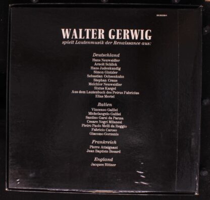 Harmonia Mundi 39 29336-1 - Walter Gerwig - Lautenmusik Der Rena - Image 2