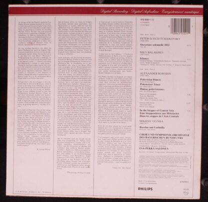 Philips 412 552-1 - Pyotr Ilyich Tchaikovsky, Mily Balakirev, Al - Image 2