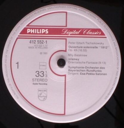 Philips 412 552-1 - Pyotr Ilyich Tchaikovsky, Mily Balakirev, Al - Image 3