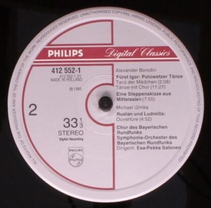 Philips 412 552-1 - Pyotr Ilyich Tchaikovsky, Mily Balakirev, Al - Image 4