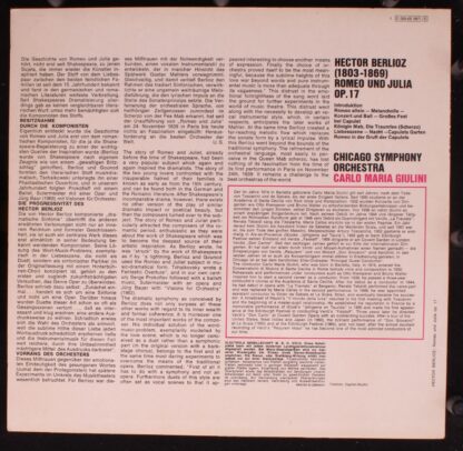 His Master's Voice 1 C 063-02067 - Hector Berlioz, Chicago Symph - Image 2
