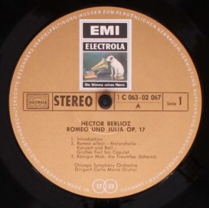 His Master's Voice 1 C 063-02067 - Hector Berlioz, Chicago Symph - Image 3