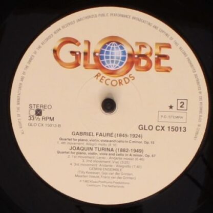 Globe GLO CX 15013 - Gemini Ensemble (2), Gabriel Fauré, Joaquín - Image 4