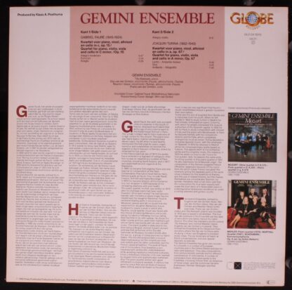 Globe GLO CX 15013 - Gemini Ensemble (2), Gabriel Fauré, Joaquín - Image 2