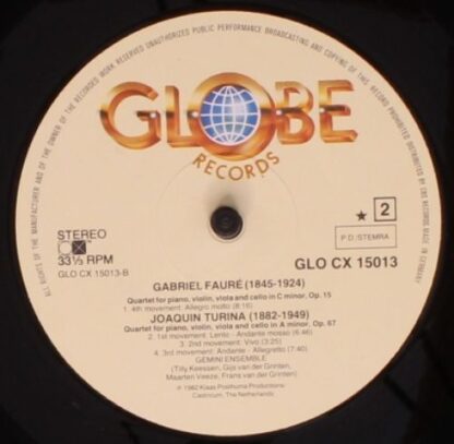 Globe GLO CX 15013 - Gemini Ensemble (2), Gabriel Fauré, Joaquín - Image 4