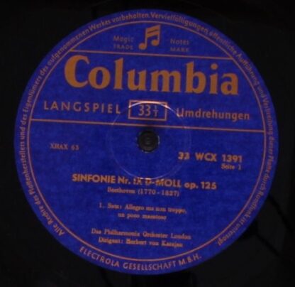 Columbia 33 WCX 1391/92 - Ludwig van Beethoven, Herbert von Kara - Image 3