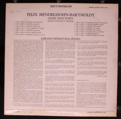 Artone PDE 169 - Felix Mendelssohn-Bartholdy, Gerard Hengeveld - - Image 2