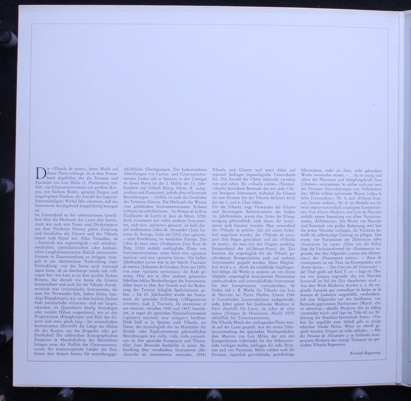 Archiv Produktion 2533 183 - Konrad Ragossnig - Musik Für Laute, - Image 2