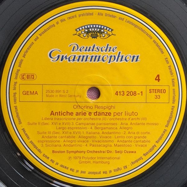 Deutsche Grammophon 413 206-1 - Ottorino Respighi, Boston Sympho - Image 8