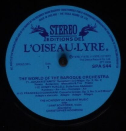 L'Oiseau-Lyre SPA 544 - The Academy Of Ancient Music, Christophe - Image 3